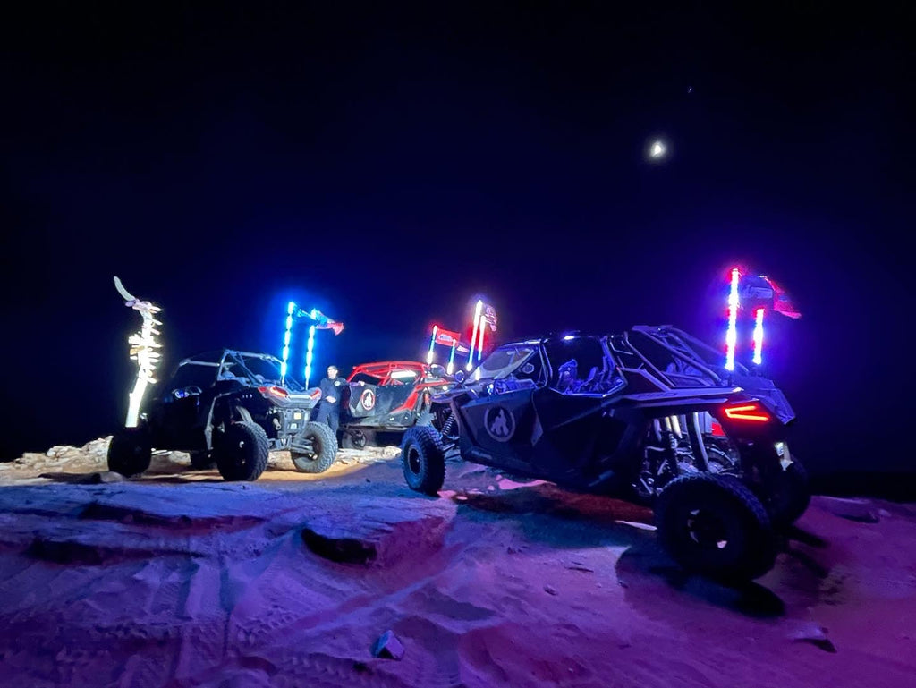 2' LED Whip Elite HD Pair Magnetic Mount