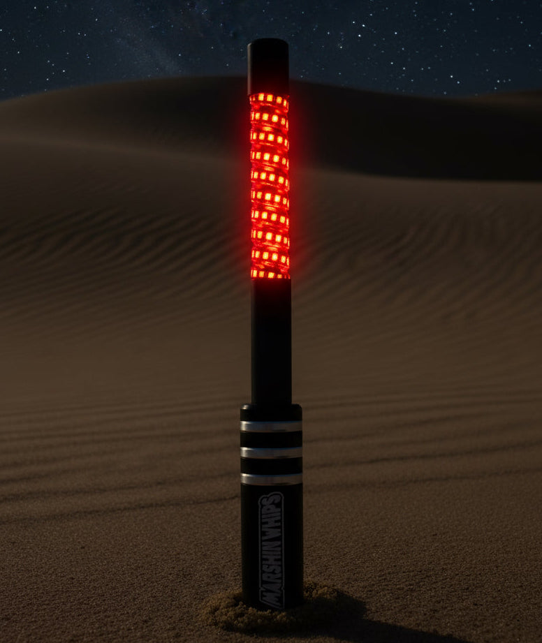 V2 Black Out LED Whip Set | Sleek Off-Road UTV Lights