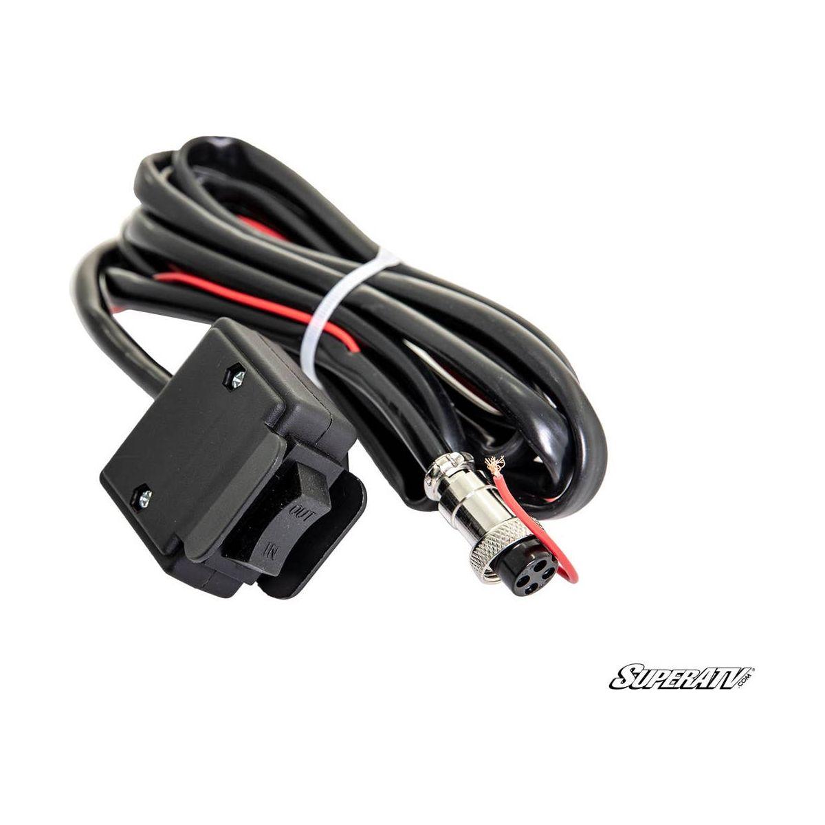 SuperATV 3500 LB UTV/ATV Winch With Wireless Remote & Synthetic Rope