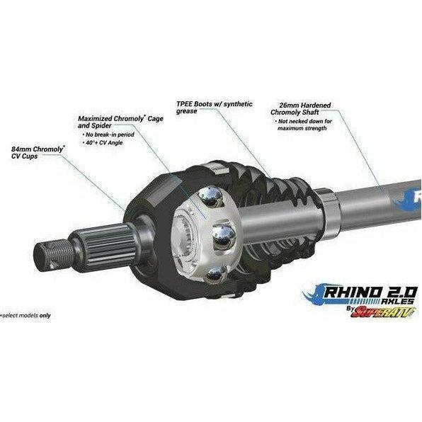 SUPERATV Can Am X3 Rhino 2.0 Heavy Duty Axle