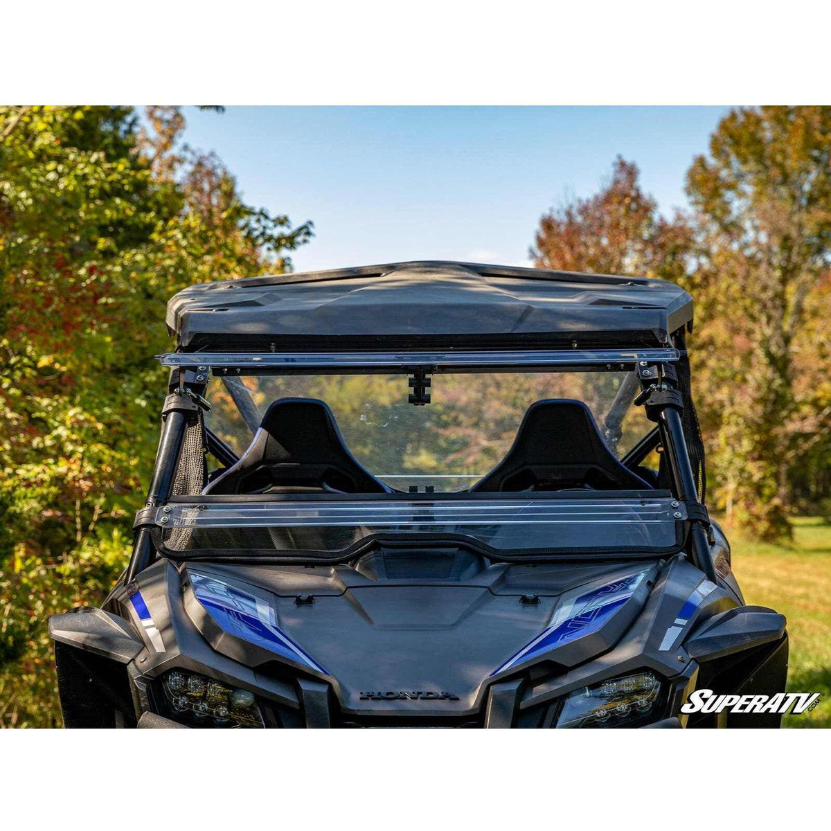 SuperATV- Honda Talon 1000 Scratch Resistant Flip Windshield